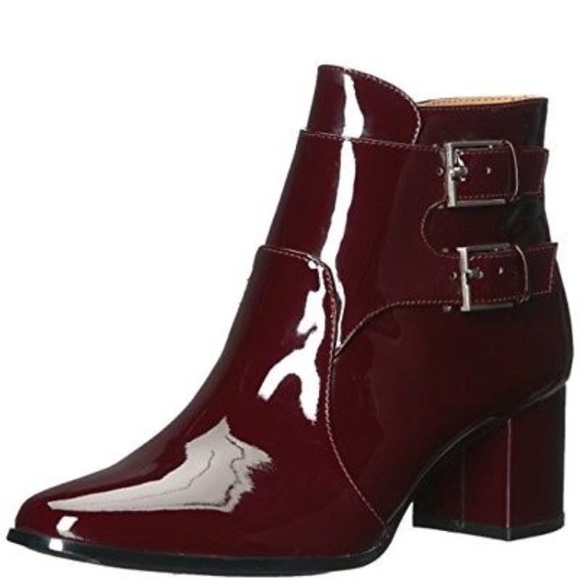 Calvin Klein Shoes - Calvin Klein Florine Patent Leather Bootie